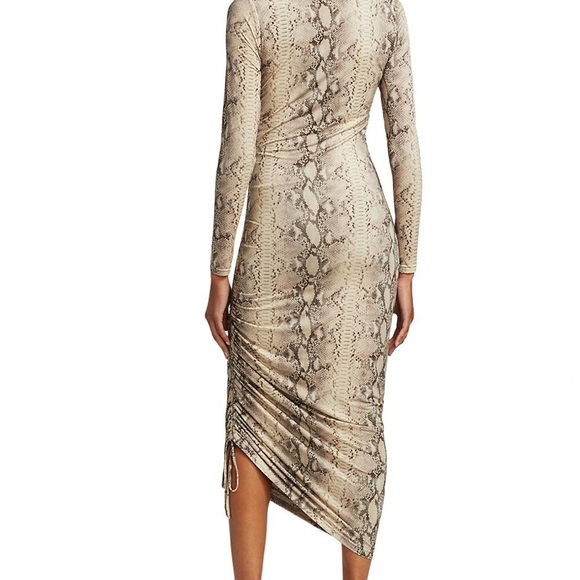 Jonathan Simkhai 
Lex Slinky Jersey Side Ruched Midi Dress, New with tags - Picture 5 of 7